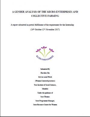 Internship Report (Gender Analysis of ME &amp; Collective Farming)
