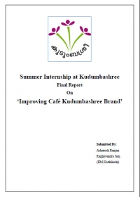 Internship Report (Cafe Kudumbashree)